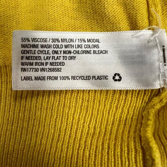 Merona Women's Open Front Long Sleeve Lightweight Cardigan Yellow Size XS - Picture 9 of 9